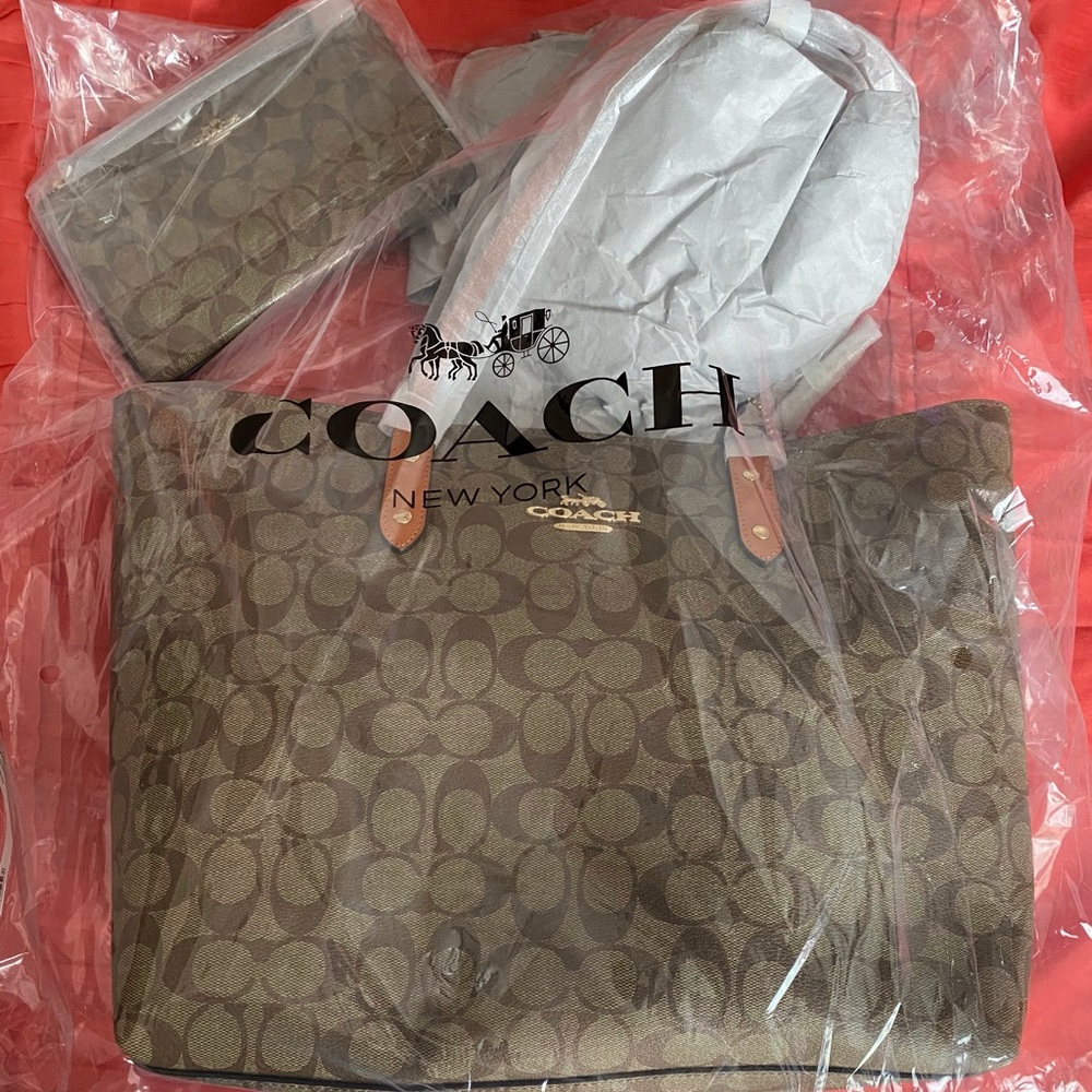 Coach bag and wristlet